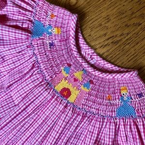 Smocked Princess & Castle dress